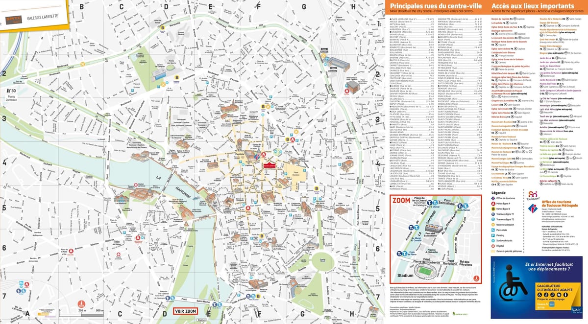 Tolosa monument mapa