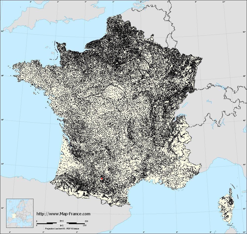 mapa de Toulouse municipis