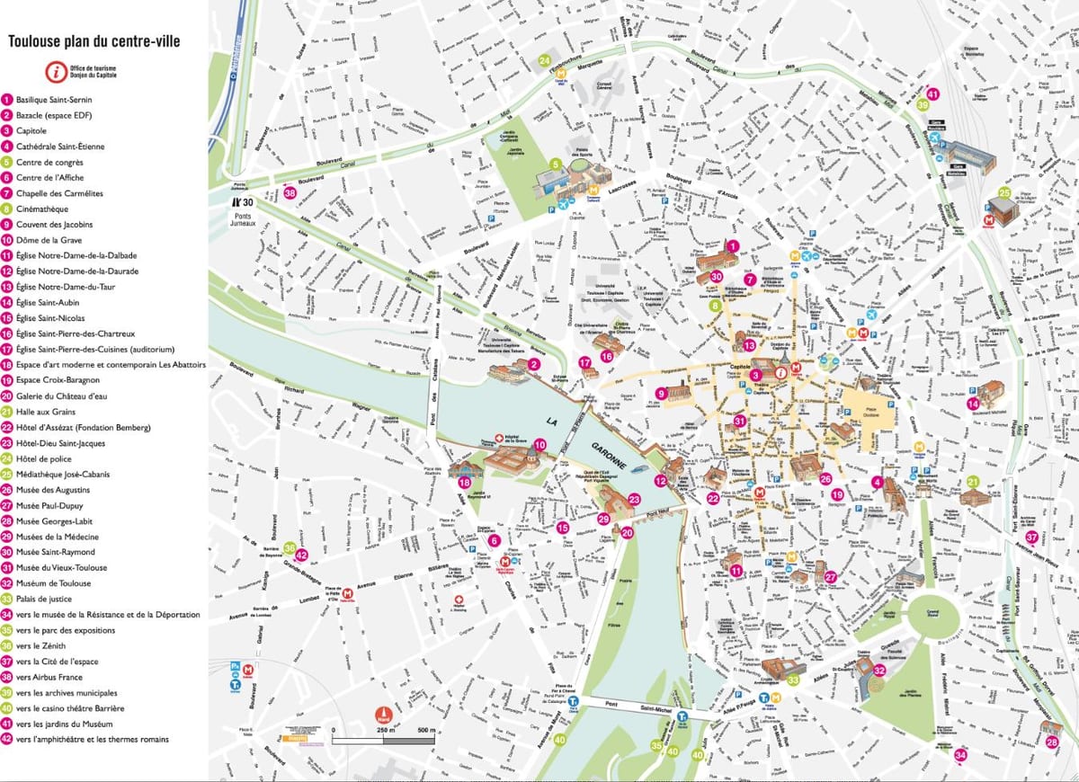 mapa de Tolosa museu
