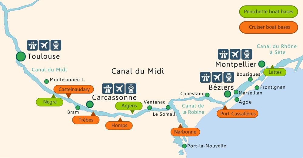 mapa de Tolosa vaixell