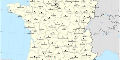 Mapa de frança mostrant Tolosa