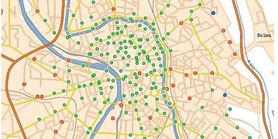Mapa de Tolosa bicicleta