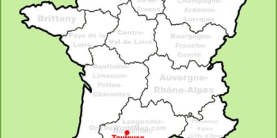 Tolosa de llenguadoc, a un mapa